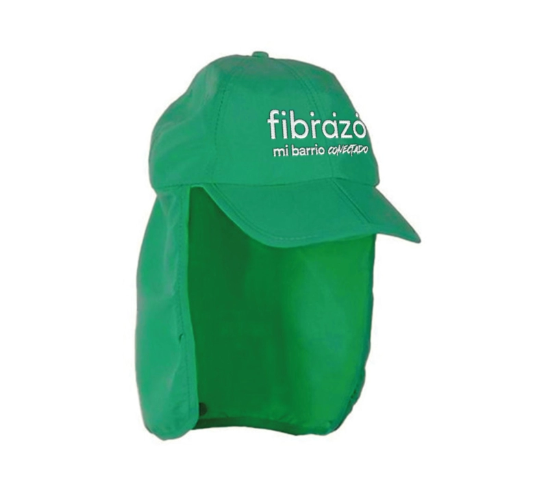 Gorra Equinox en tela drill con tapa nuca