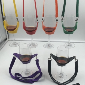 Cinta Lanyard de 20 x 900 mm, con Porta Copa (Wine Holder) de 5.5 cmts,