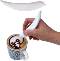 Boligrafo Latte Pen Art, plastico, tamaño 14 x 2.5 x 2 cmts, en caja litografiada