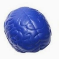 Cerebro Antistress, elaborado en PU, tamaño 7 x 4.8 x 4.5 cmts