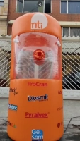 Dummy Inflable tipo Cabina pero solo para Balotas, de 1.70 mts de alto