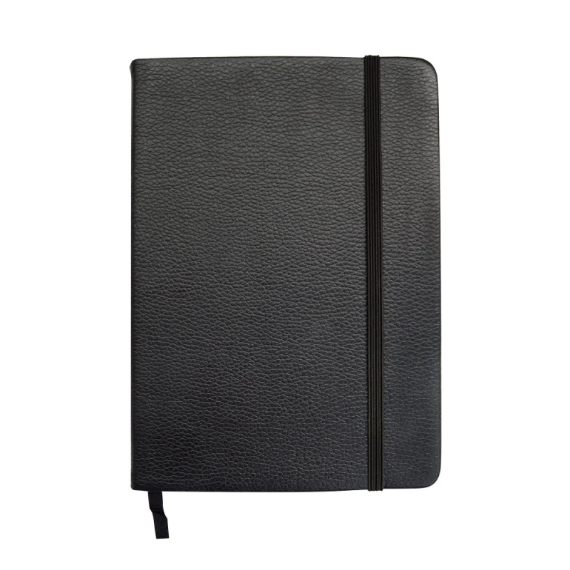 Agenda Dubai, en napa con textura de cuero, cosida, 80 hojas, 13.5 x 18 cmts