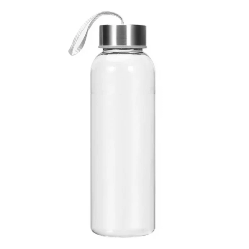 Botella Spring 550 ml , plastica Tpte tapa en Acero y cordon para colgar