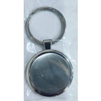 Llavero Circular metalico, 2.8 x 3.7 cmts.