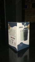 Mug Manila, 400 ml, en acero inox doble capa, grip en silicona, 14.5 x 7 cm