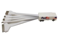 Multiconector x 3 en PVC en 3D en diseño personalizado de Camion