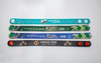 Manilla Sublimada con broche plastico, de 21 x 1.7 cmts