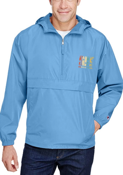 Chaqueta Sunshine con capucha, en poliester antifluido, con forro interno