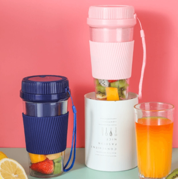 Exprimidor de Citricos con 4 cuchillas, 300 ml, recargable USB