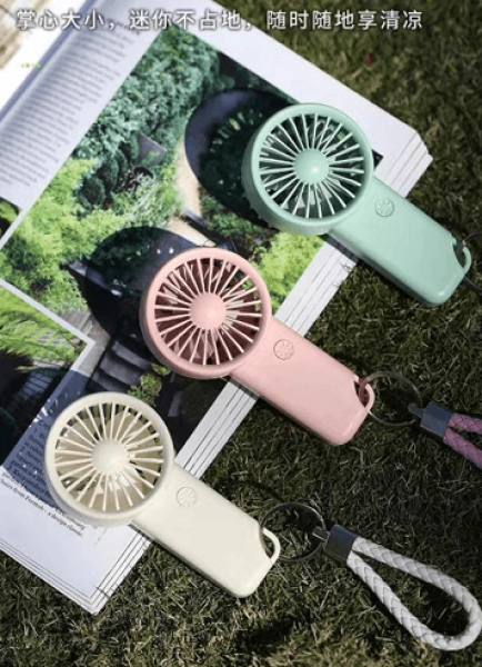 Abanico pequeño para Cartera, Recargable USB