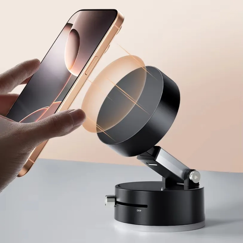 Stand Plastico para Celular con Succion al Vacio,  tamaño 5.9 x 4.3 cmts