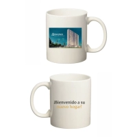 Mugs en Cerámica, 10 onzas, color blanco, para sublimar
