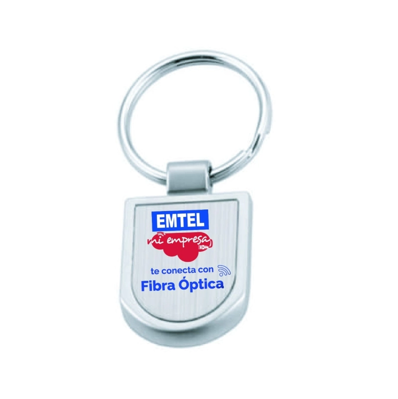 Llavero Ejecutivo Gota, metalico, 4 x 2.7 cmts