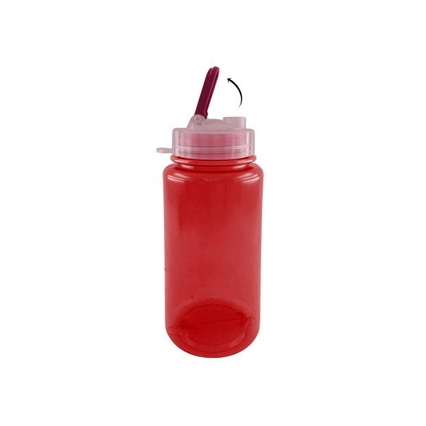 Botilito de 500 ml, 17 onzas, 18 x 7.1 cmts, tapa dispensadora