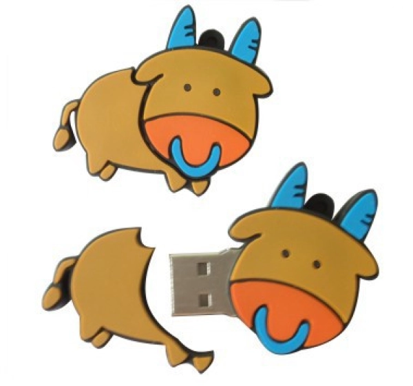 Memoria USB en PVC 2D diseño Vaca