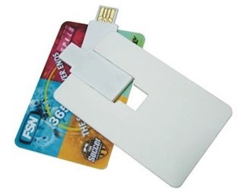 Memoria USB plastica en forma de Tarjeta