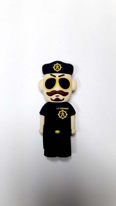 Memoria USB en PVC 2D diseño Policia
