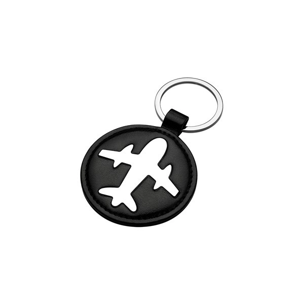 Llavero diseño Avion con base de Cuero.