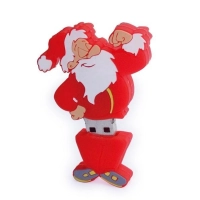 Memoria USB en PVC 2D diseño Papa Noel