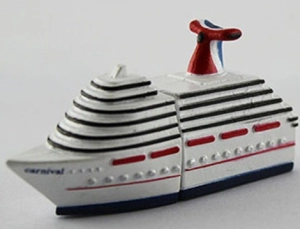 Memoria USB en PVC 3D diseño Barco Crucero Carnival
