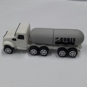 Memoria USB en PVC 3D diseño Carro Tanque de Combustible