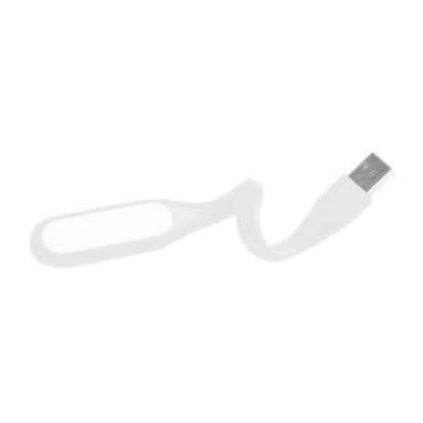 Lampara USB Flex, siliconada, con luz LED para puertos USB y baterias externas.