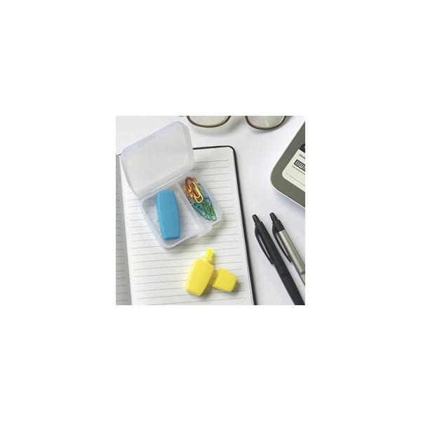Set Twin Cera, con 2 resaltadores de cera y clips en caja, 7.9 x 6.8 cmts